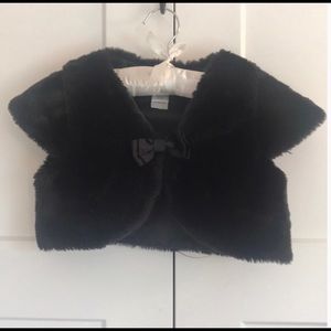 Bloome de jeune fille black fur shrug